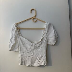 Wilfred White Puff Sleeve Blouse